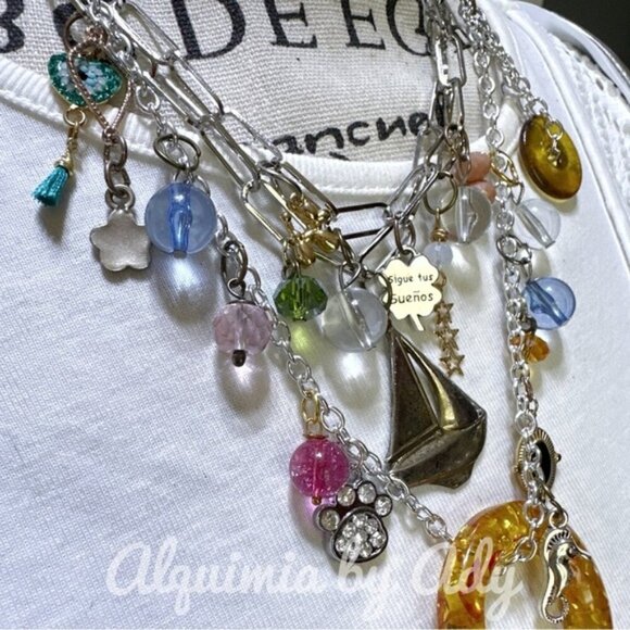 Alquimia Multicolor Charm Necklace - Picture 2 of 8